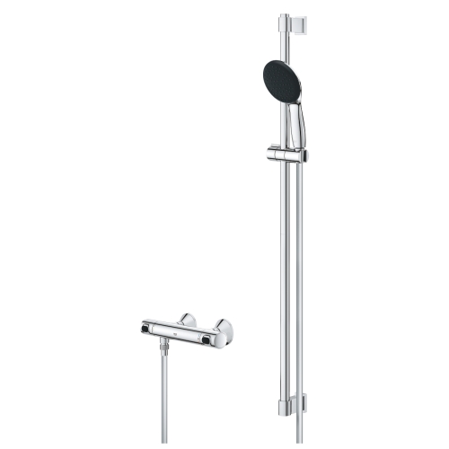 Grohe Precision Flow termosztátos zuhanycsaptelep zuhanyszettel, króm 34805001