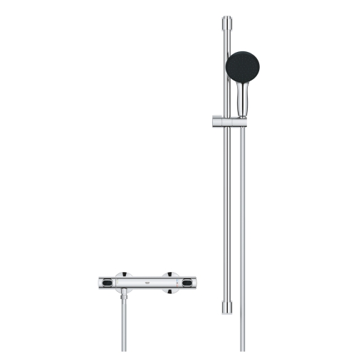 Grohe Precision Flow termosztátos zuhanycsaptelep zuhanyszettel, króm 34805001