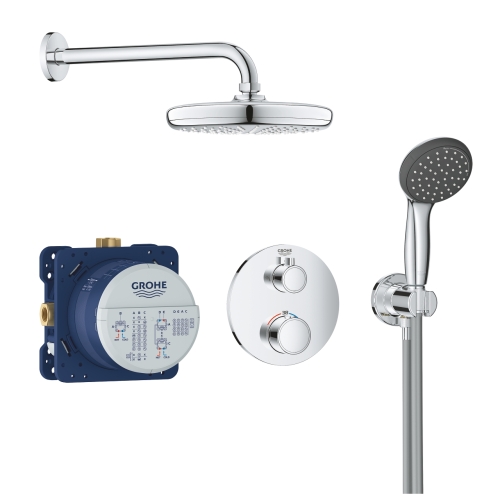 Grohe Precision Trend Vitalio Start 210 falsík alatti zuhanyrendszer, króm 34733002