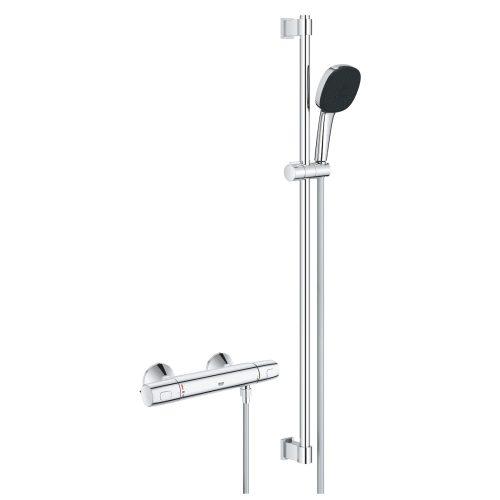 Grohe Precision Trend termosztátos zuhanycsaptelep zuhanyszettel, króm 34855003