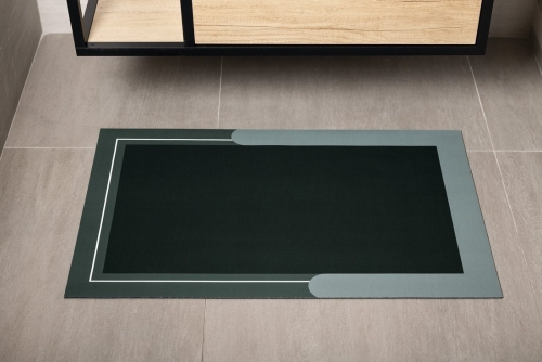 Sapho AQUALINE 50x80 cm fürdőszobai szőnyeg, zöld PCD013