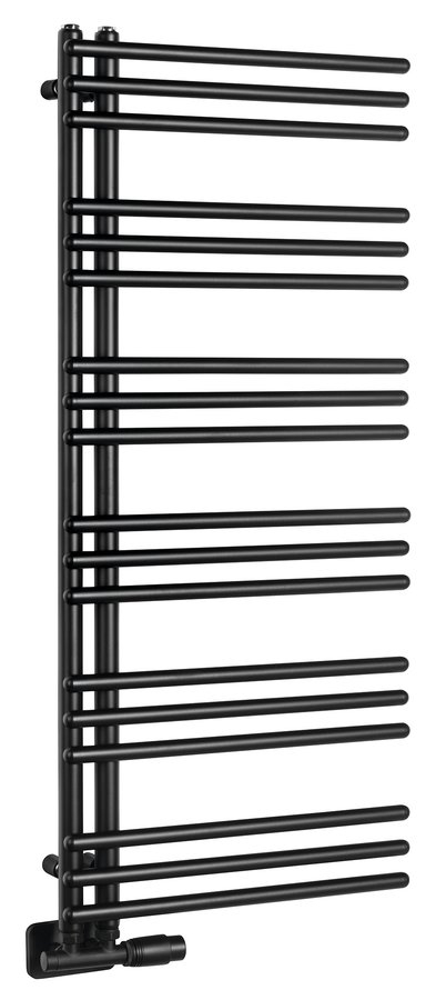 Sapho POSEIDON 450x1140 mm fürdőszobai radiátor, matt fekete PS411B