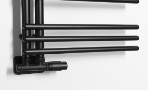 Sapho POSEIDON 450x1140 mm fürdőszobai radiátor, matt fekete PS411B
