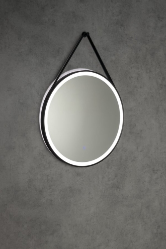 Sapho AQUALINE STAGO 60 cm tükör LED világítással, matt fekete SG060