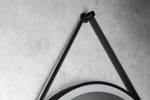 Sapho AQUALINE STAGO 60 cm tükör LED világítással, matt fekete SG060