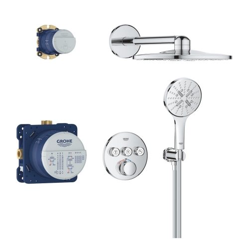 Grohe Grohtherm SmartControl falsík alatti termosztátos zuhanyrendszer Rainshower SmartActive 310 fejzuhannyal, króm 34863000