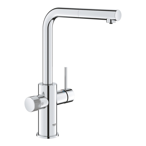 Grohe Blue Pure Minta vízszűrős mosogatócsap kihúzható gyöngyöztetővel, króm 30590000