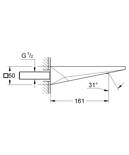 Grohe Allure Brilliant kádkifolyó, króm 13485000