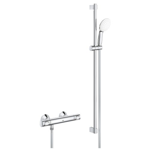 Grohe Grohtherm 500 termosztátos zuhanycsaptelep zuhanyszettel, króm 34797001