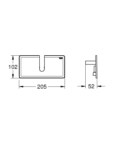 Grohe EasyReach polc, fehér 26362LN1