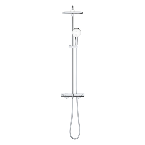 Grohe Tempesta System 250 Cube termosztátos zuhanyrendszer kádtöltővel, króm 26975001