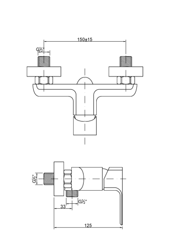 Invena Nyks zuhany csaptelep, króm BN-28-001-S