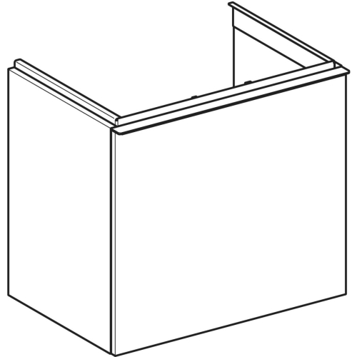 Geberit Acanto 60 cm rövidített alsó szekrény mosdóhoz, üveg láva 503.008.JK.2