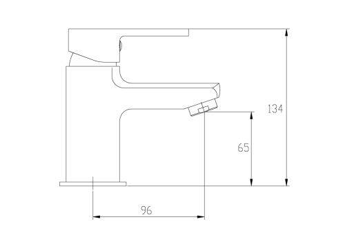 Invena Verso mosdó csaptelep automata leeresztővel, króm BU-82-001-C