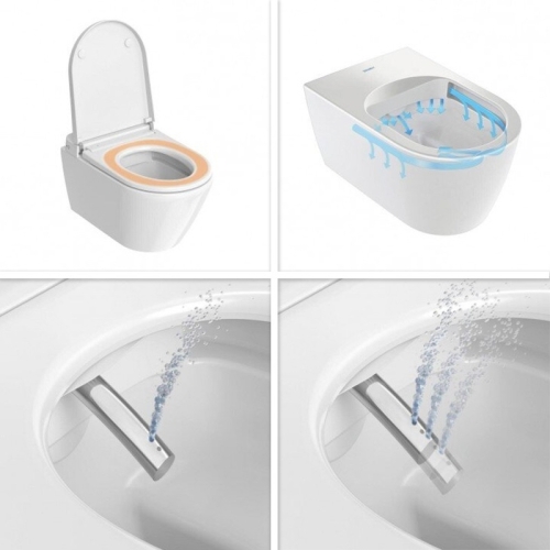 Duravit D-Neo SensoWash® Compact bidé funkciós wc, fehér 654000012004300