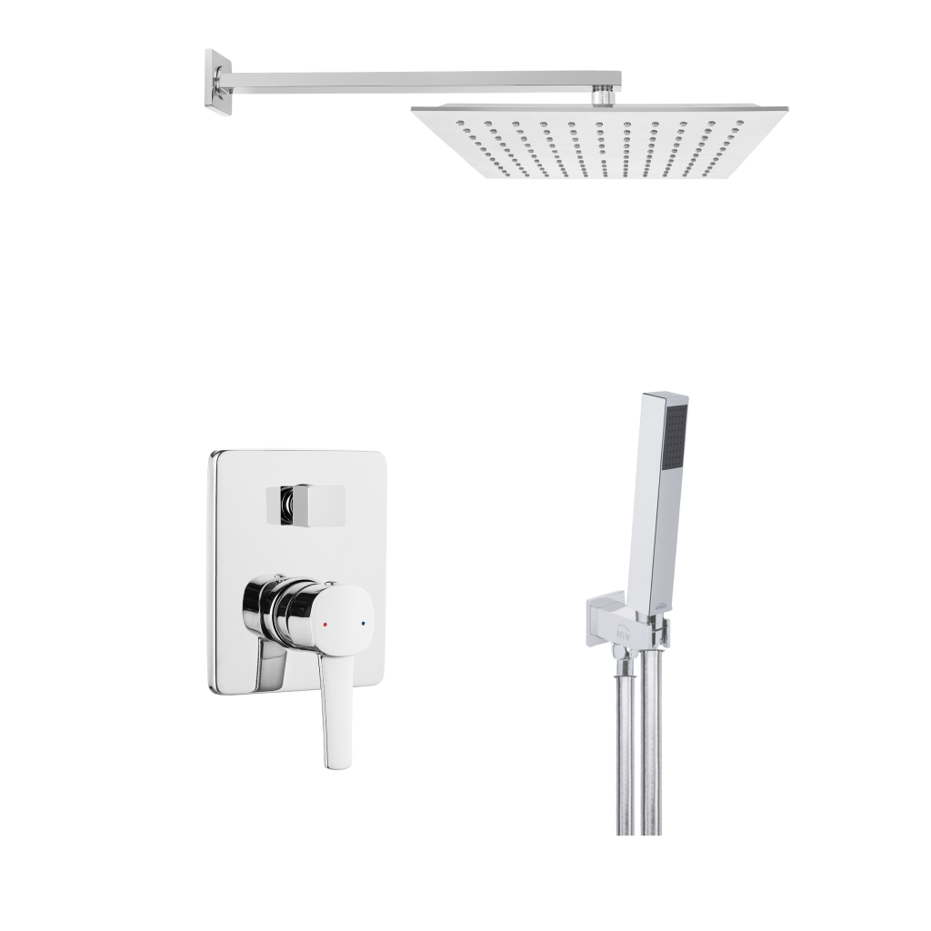 Invena Glamour falsík alatti zuhanyrendszer szett, króm BS-02-0K1-V