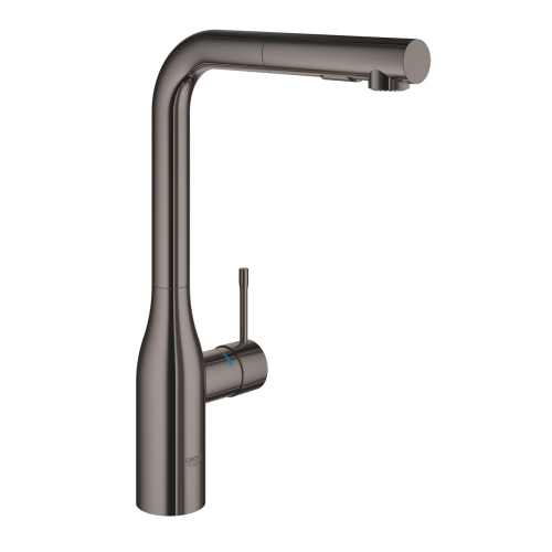 Grohe Essence mosogató csaptelep kihúzható zuhanyfejjel, hard graphite 30504A00