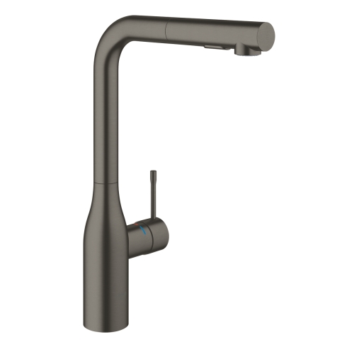 Grohe Essence mosogató csaptelep kihúzható zuhanyfejjel, brushed hard graphite 30504AL0