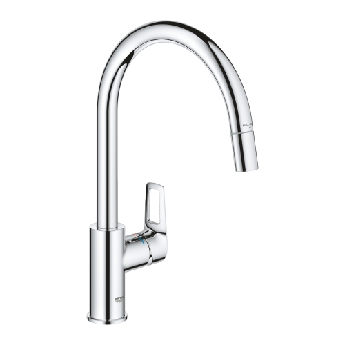 Grohe BauLoop egykaros mosogatócsap kihúzható perlátorral, króm 30543000