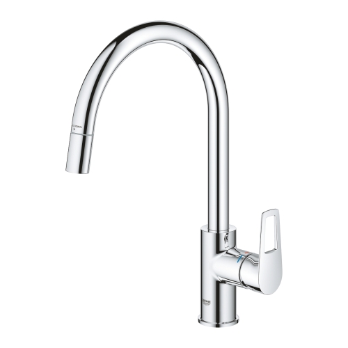 Grohe BauLoop egykaros mosogatócsap kihúzható perlátorral, króm 30543000