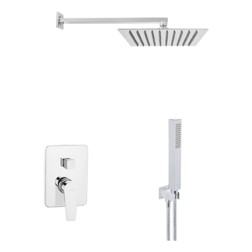 Invena Dokos falsík alatti zuhanyrendszer szett, króm BS-19-CK2-A