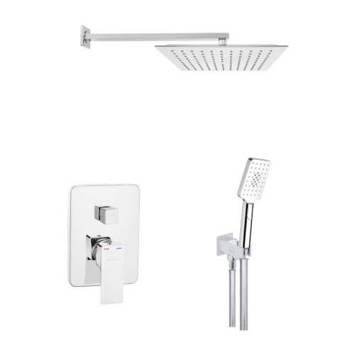 Invena Nyks falsík alatti zuhanyrendszer szett, króm BS-28-0K2-A