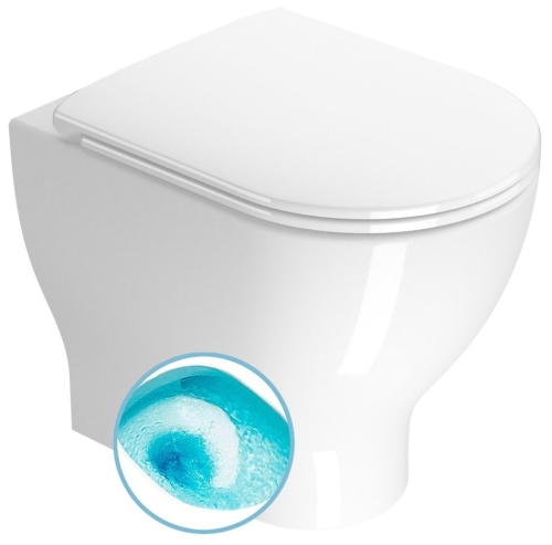 Sapho GSI CITY PRO Swirlflush ExtraGlaze álló WC, fehér 911011