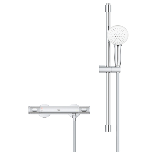 Grohe Grohtherm 1000 Performance termosztátos zuhanycsaptelep zuhanyszettel, króm 34834001