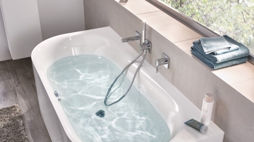 Grohe Essence 180x85 cm-es falhoz építhető fürdőkád, fehér 39622000