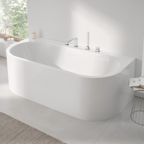 Grohe Essence 180x85 cm-es falhoz építhető fürdőkád, fehér 39622000