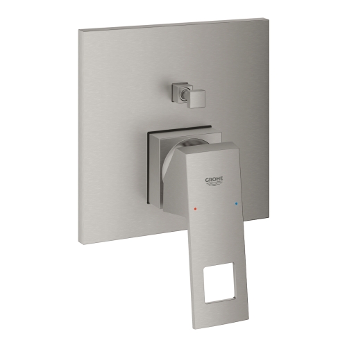 GROHE Eurocube Egykaros keverő, 2-utas váltóval, supersteel 24062DC0