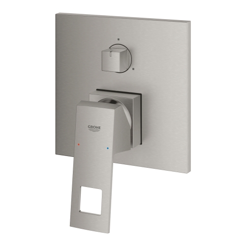 GROHE Eurocube egykaros keverő, 3-utas vátóval, supersteel 24094DC0