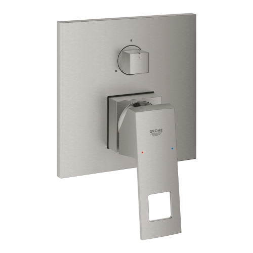 GROHE Eurocube egykaros keverő, 3-utas vátóval, supersteel 24094DC0