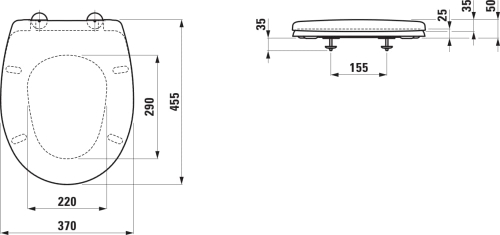 Laufen Object wc ülőke H8902100000631