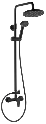 Ferro Ritto Black egykaros zuhanyrendszer, matt fekete NP84-BTR7U-BL