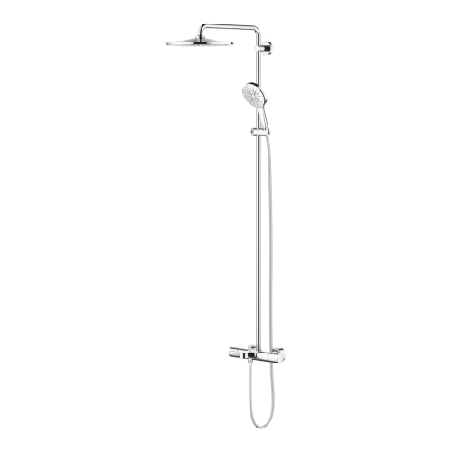 Grohe Rainshower SmartActive 310 termosztátos zuhanyrendszer kádtöltővel, króm 26657000