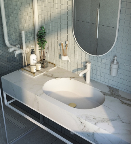 Deante SILIA fali szappanadagoló, matt fehér ADI_A421