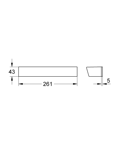 Grohe Grohtherm 2000 GROHE EasyReach zuhanypolc, króm 18608001