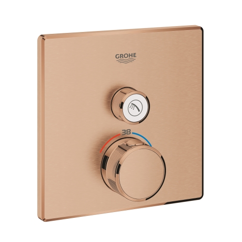 GROHE Grohtherm SmartControl termosztátos színkészlet 1 fogyasztóhoz, brushed warm sunset 29123DL0