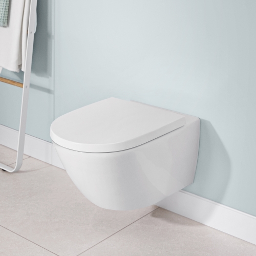 Villeroy & Boch Subway 3.0 Twistflush Kombipack CeramicPlus felülettel (wc csésze ülőkével), fehér 4670TSR1