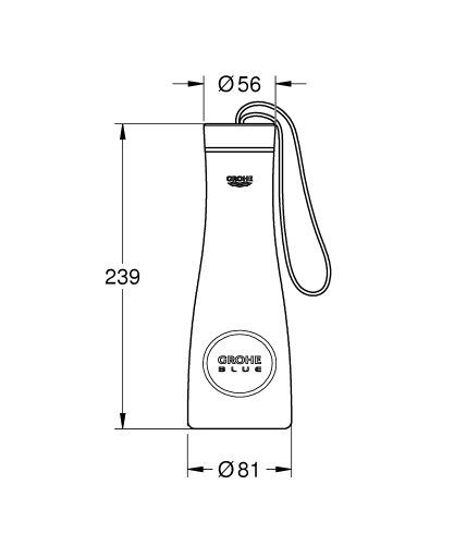 GROHE Blue Ivó termosz, brushed warm sunset 40848DL0