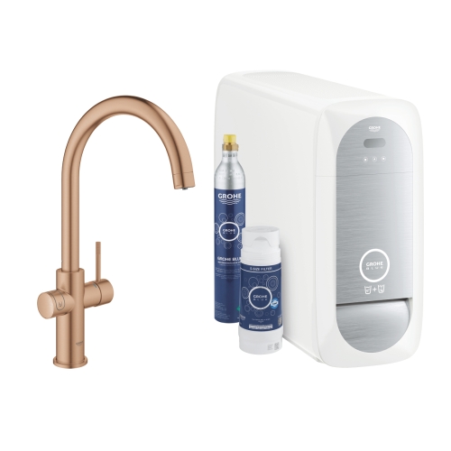 Grohe Blue Home C-kifolyóval, brushed warm sunset 31455DL1