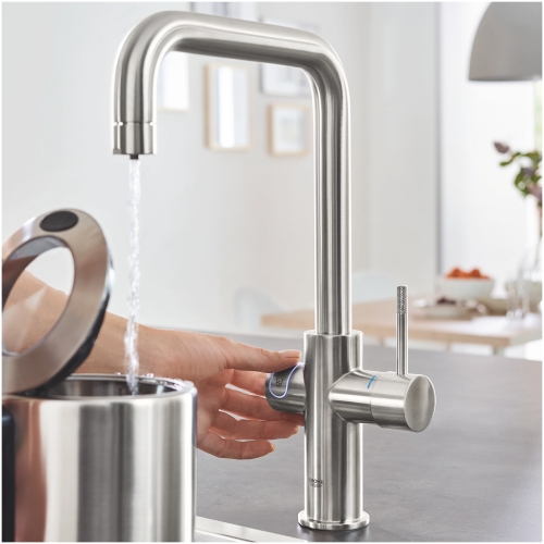 Grohe Blue Home U-kifolyóval, supersteel 31456DC1