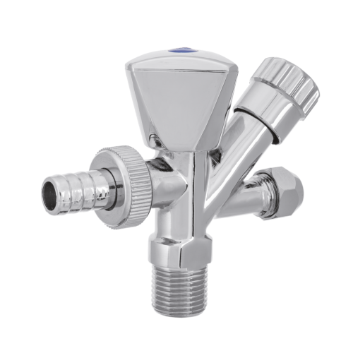 Invena kombinált sarokszelep 1/2x3/4x3/8, króm ZW-26-020-W