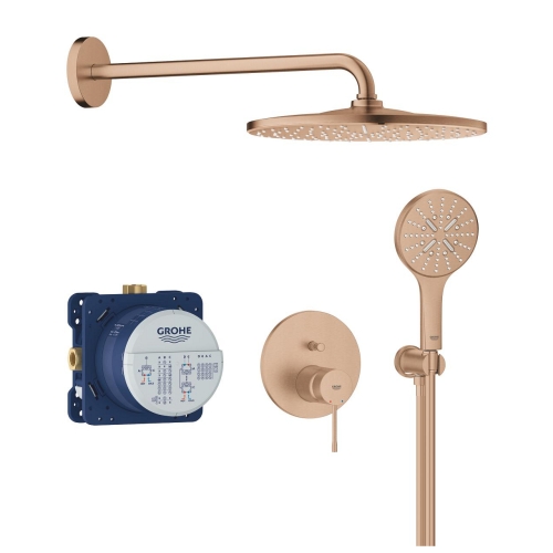 Grohe Essence falsík alatti zuhanyrendszer Mono 310 fejzuhannyal, brushed warm sunset 25287DL0