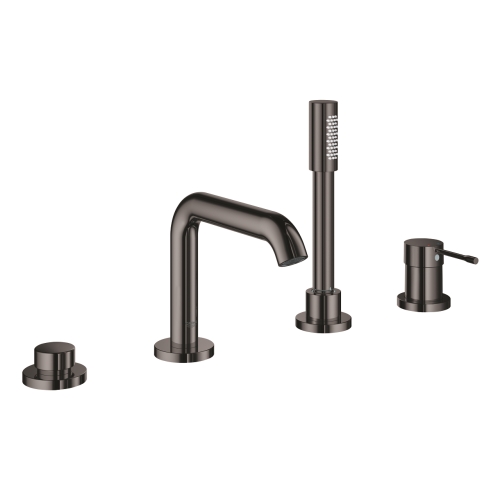 Grohe Essence 4-lyukas egykaros perembe építhető kádcsaptelep, hard graphite 25251A01