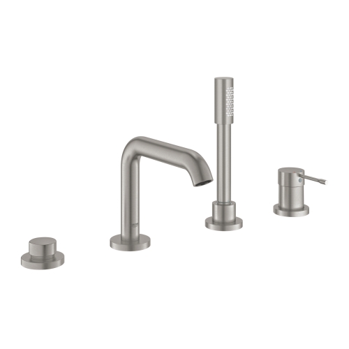 Grohe Essence 4-lyukas egykaros perembe építhető kádcsaptelep, supersteel 25251DC1