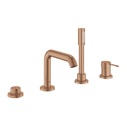 Grohe Essence 4-lyukas egykaros perembe építhető kádcsaptelep, brushed warm sunset 25251DL1