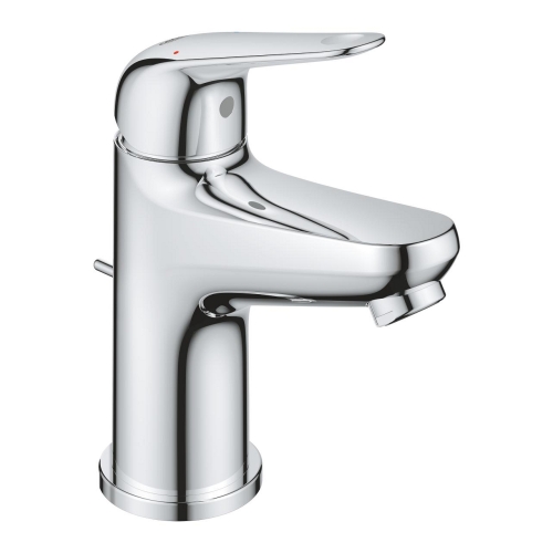 Grohe Euroeco egykaros mosdócsaptelep S-es méret automata leeresztővel, króm 24456000