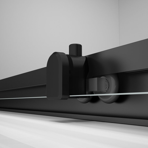 Sapho POLYSAN EASY LINE BLACK 90x80 cm szögletes zuhanykabin transzparent üveggel, matt fekete EL5315B